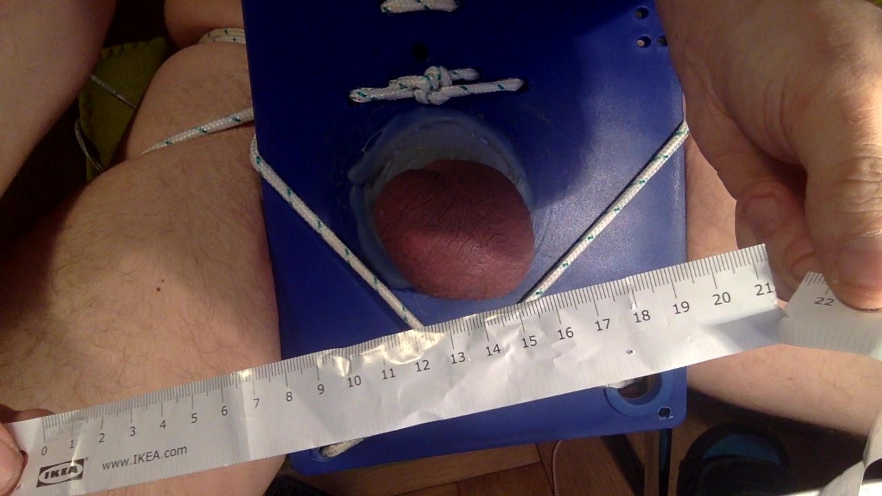 Measuring my balls after one intense session