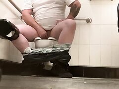 Fat guy shits before a long flight