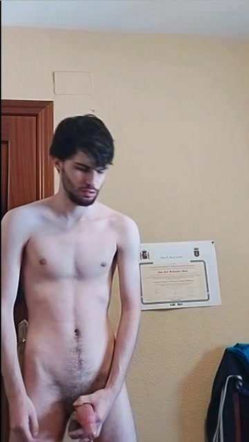 hot spanish slave hit his balls and cum
