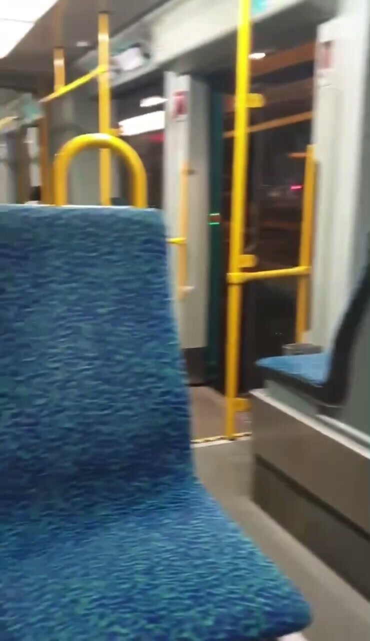 Hot masked guy jerks off on metro