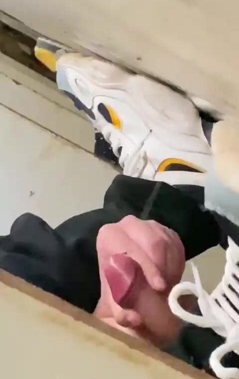 pre-cum and cum in public