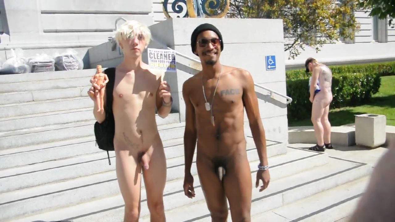 nudist protest