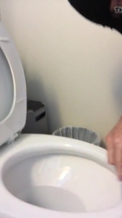 Brushing toilet for mistress