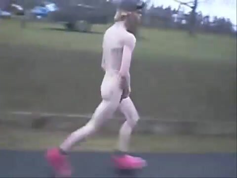 Streaking Through the Countryside in Red Slippers