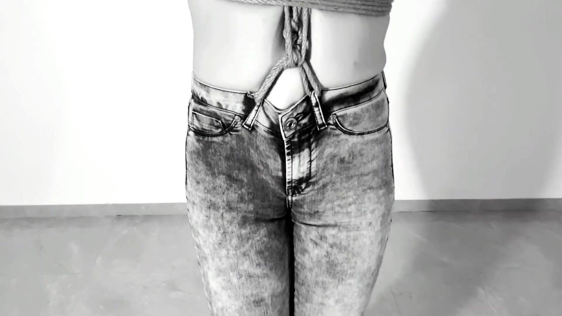 Tied Girls Forced To Pee In Her Jeans - Pissing in Jeans: Tied up Holding her Peeâ€¦ ThisVid.com