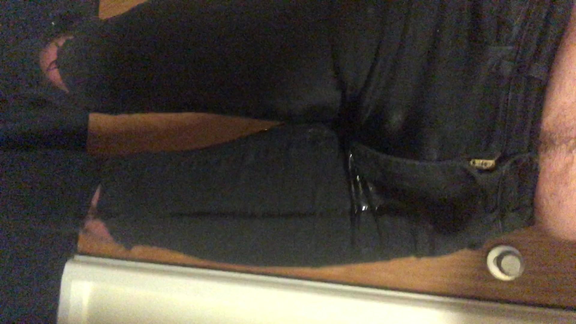Pissing myself black jeans