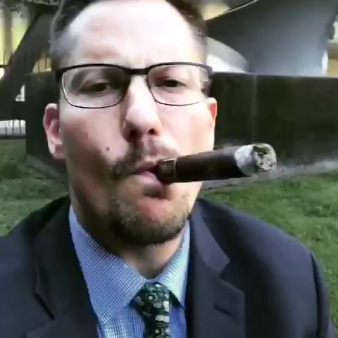 Hot suited cigar daddy