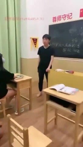 Chinese femdom in class