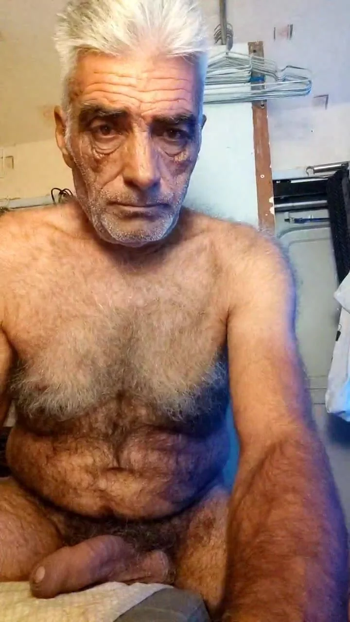 Extra hairy,big dick grandpa show 1 image picture