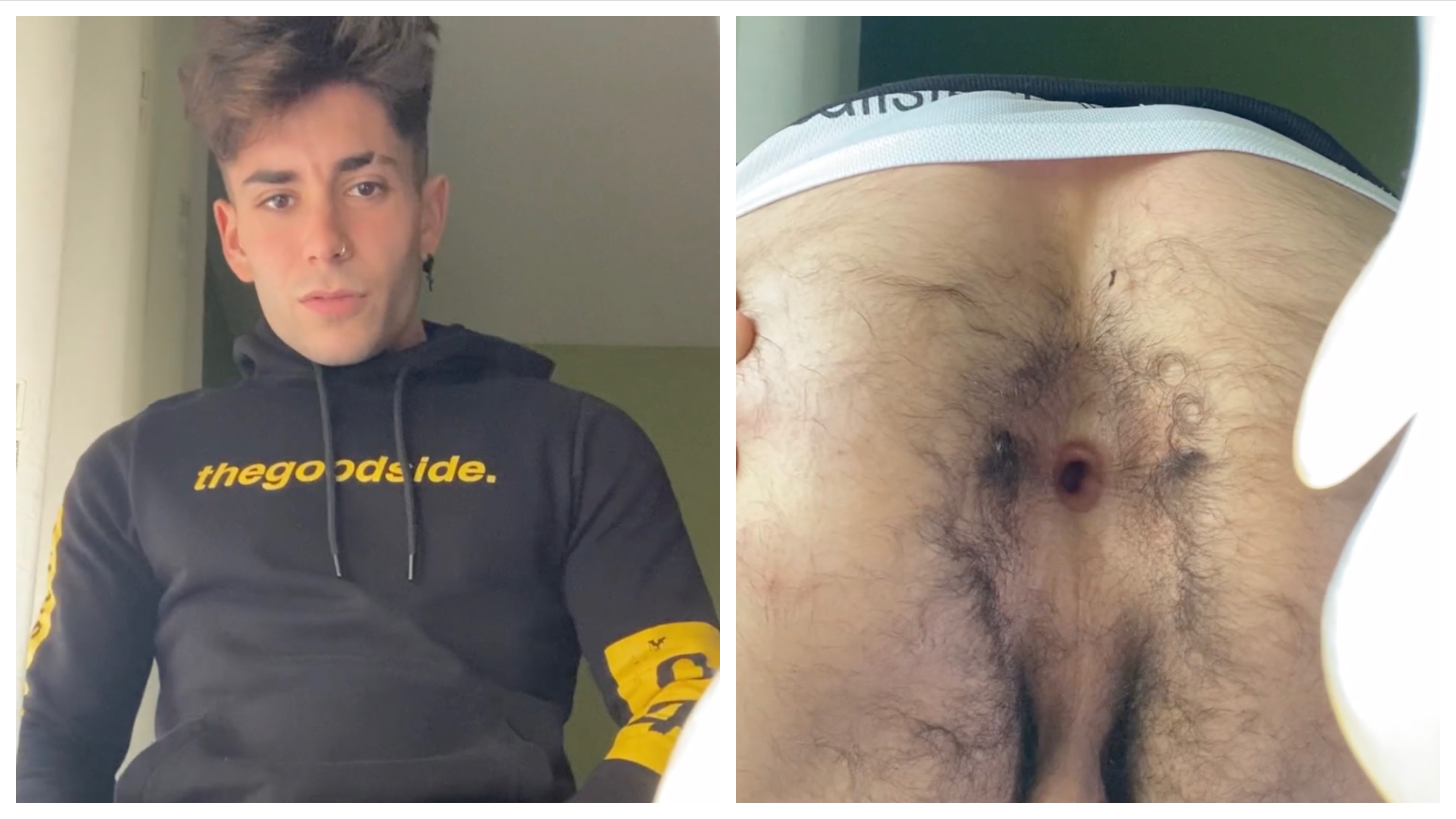 Hot str8 boy with hairy gaping hole