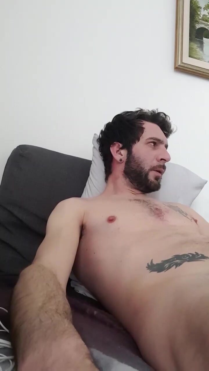 Daddy rides dildo in the bathroom