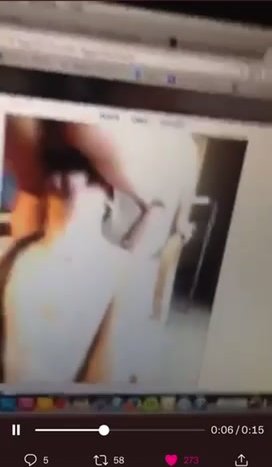 Video of a video of a facefuck