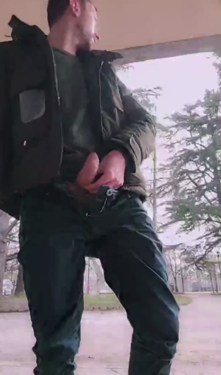 Showing dick in public park