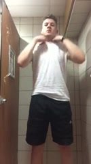 MEATY BRIT SHOWING OFF AFTER WORKING OUT