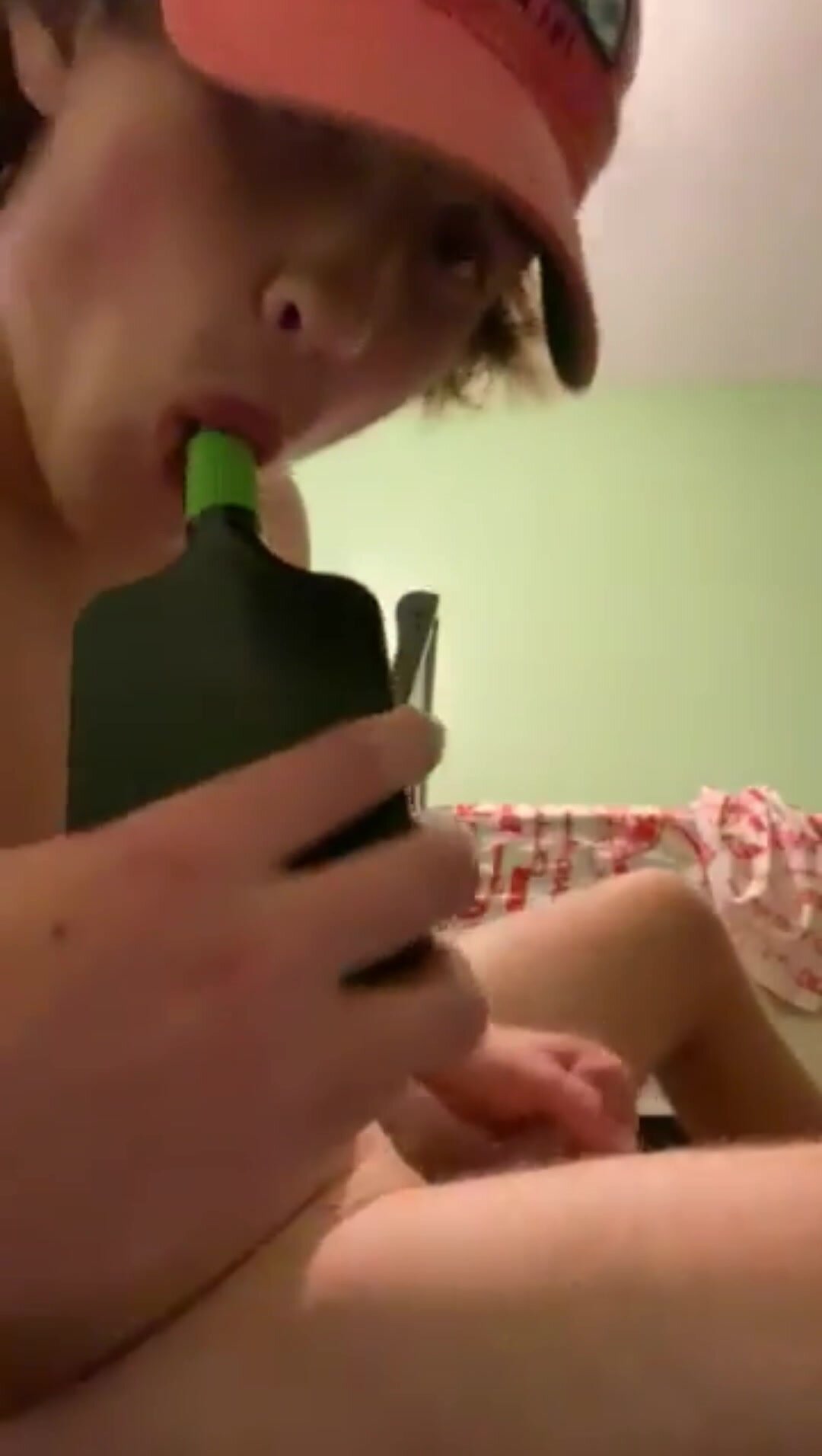 Licking His Cum Off The Brush