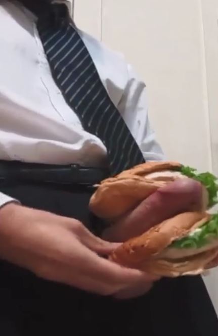fucking a burger