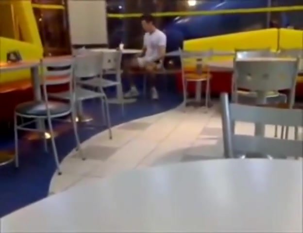Recording Guy Jacking Off in McDonalds
