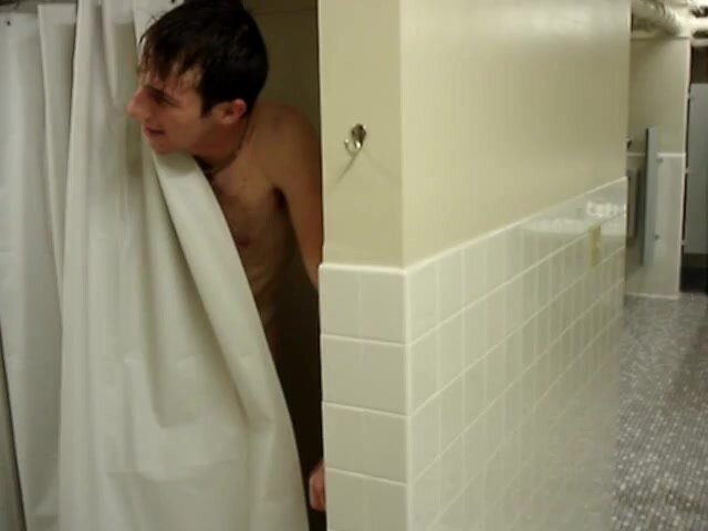 they steal his towel in the shower and he gets angry