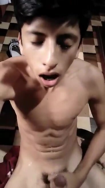 Latino Twink Loves His Own Leche