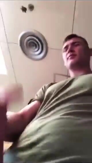 SOLDIER JERKING OFF