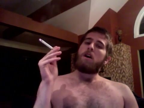 Sexy Bearded Smoker - video 2