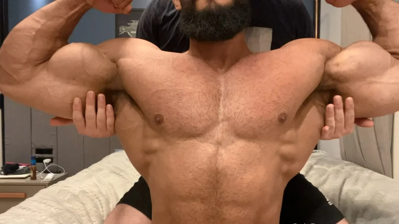 Gay hairy muscle worship