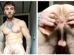 Str8 guy shows his dirty hole