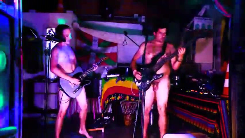 Naked French Music band play