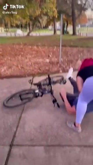 Cute amputee biker