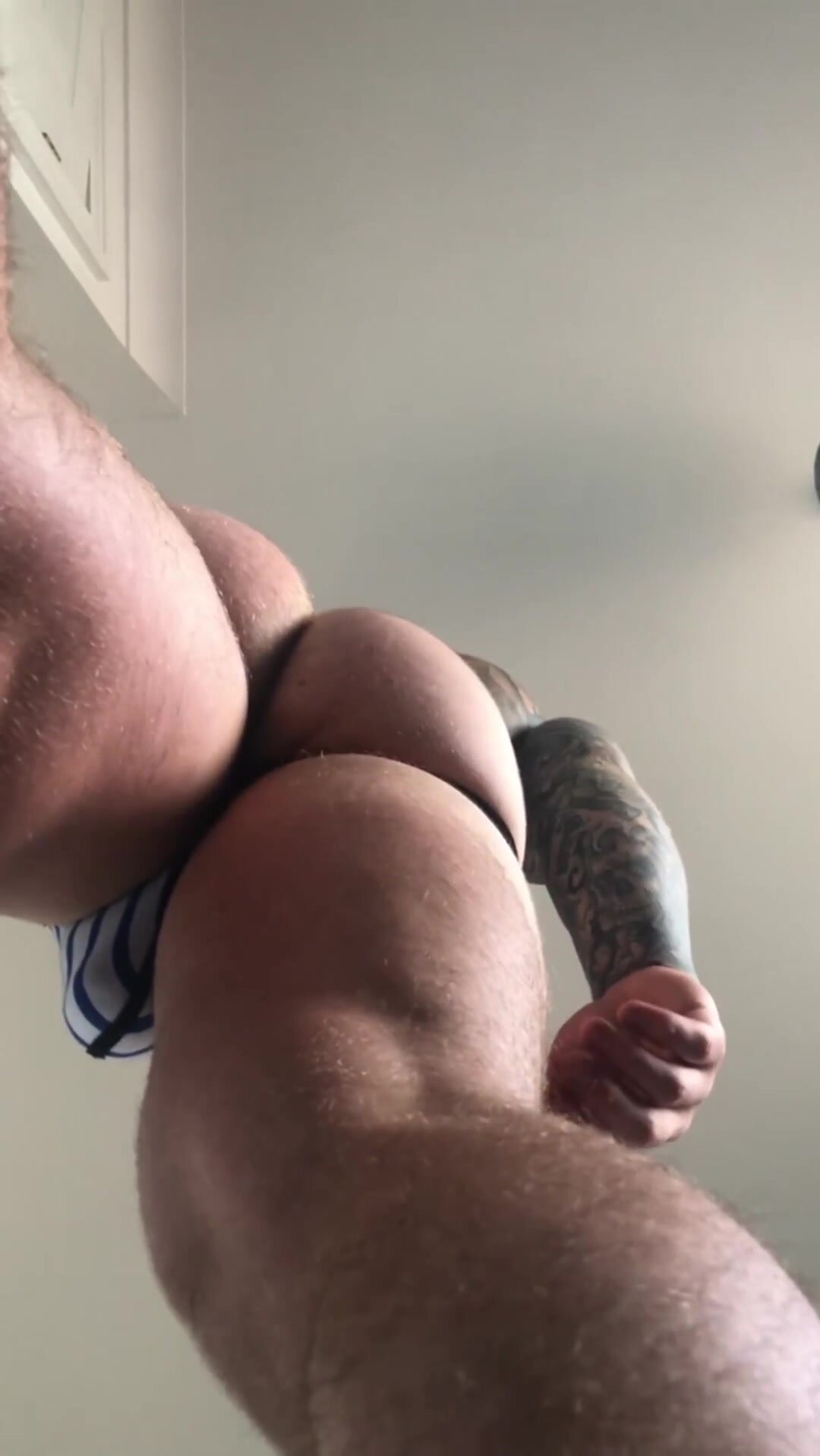 Huge Ass and cock from below
