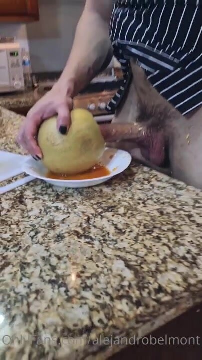 Fucking his melon & having a taste