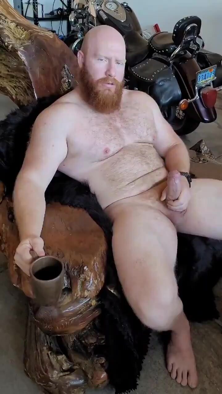 Sexy ginger masturbating