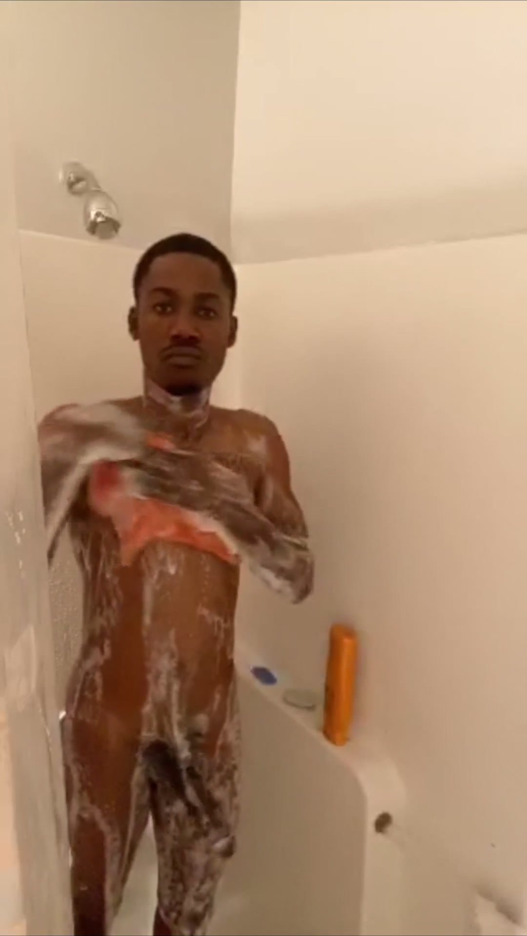 Black Man Shower on Periscope