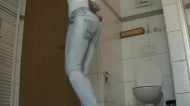 Pissing pants and gets pissed on - video 2