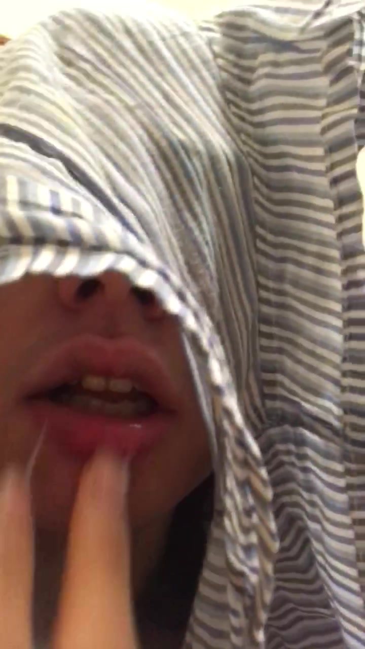 Me gagging myself with dirty shitty boxers on head