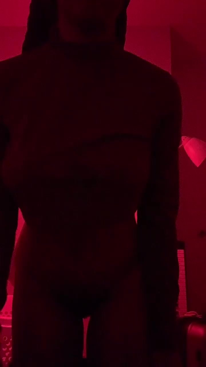 In the red light