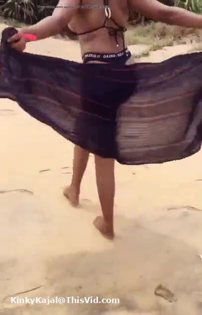 Sexy Desi Girl Show Her Assets In Public Beach
