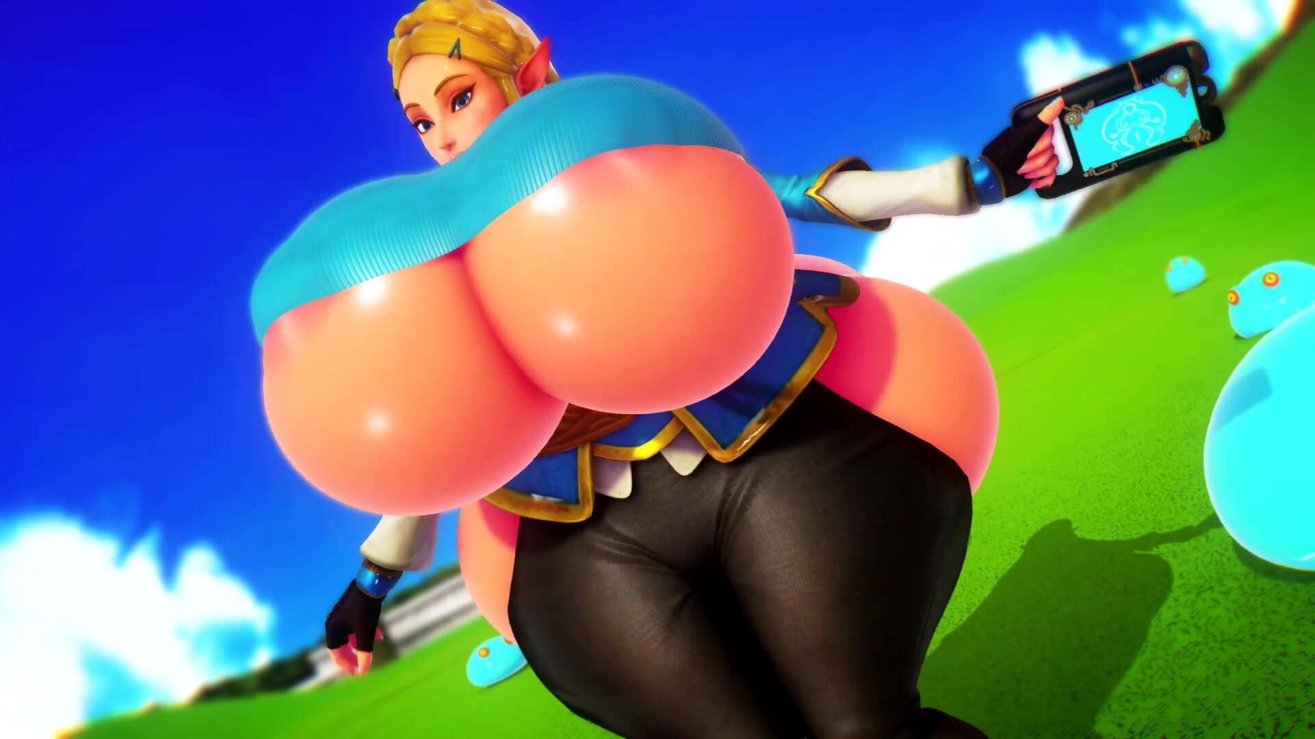 Zelda belly inflation by Imbapovi