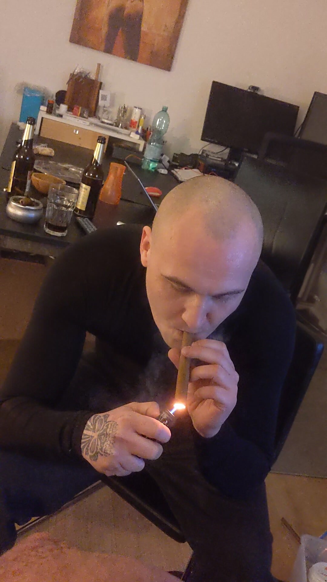 My straight cigar smoking sadistic boss