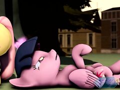 Fluttershy Suffocates Twilight With Her Farts