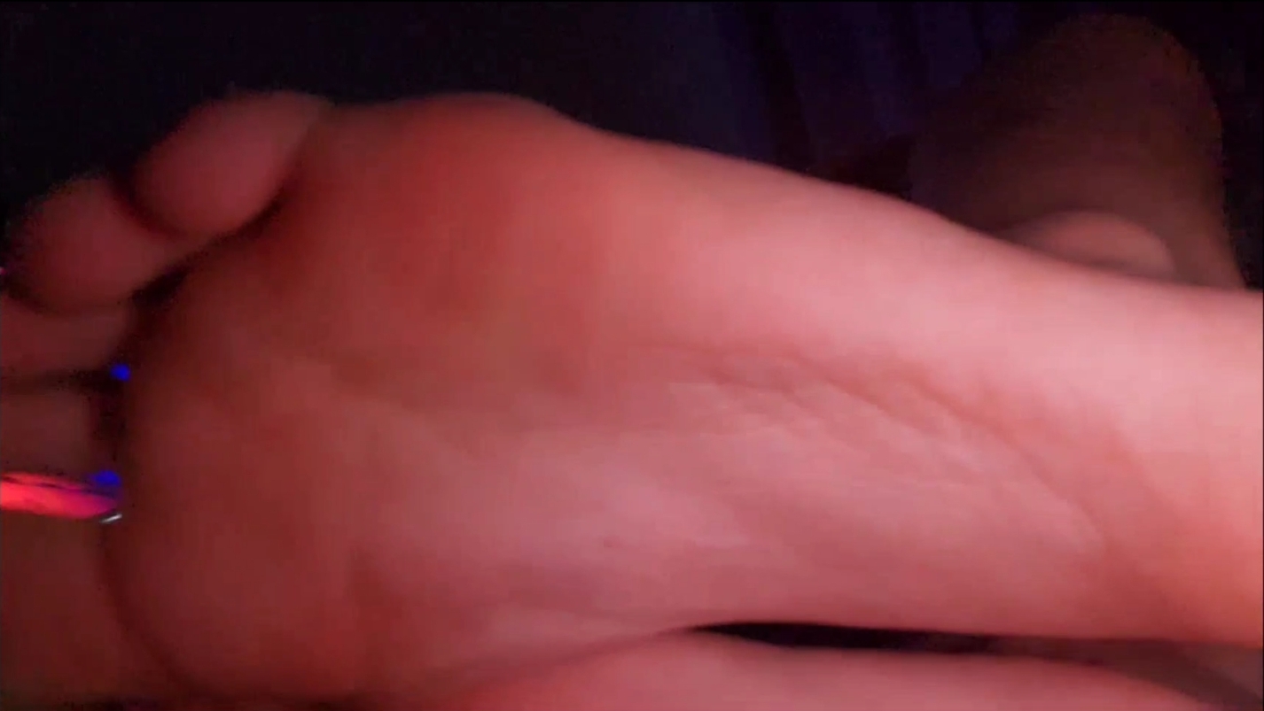 18 year old teen boy feet close up in between toes