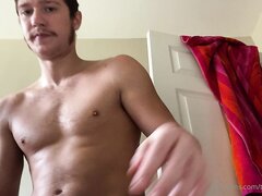 sexy oliver stroking huge cock