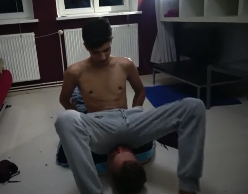 Young master dominating slave