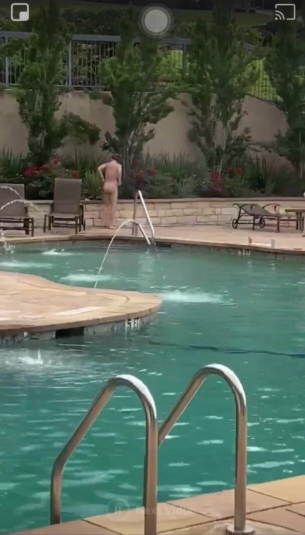 This video of someone taking a shit in pool area w