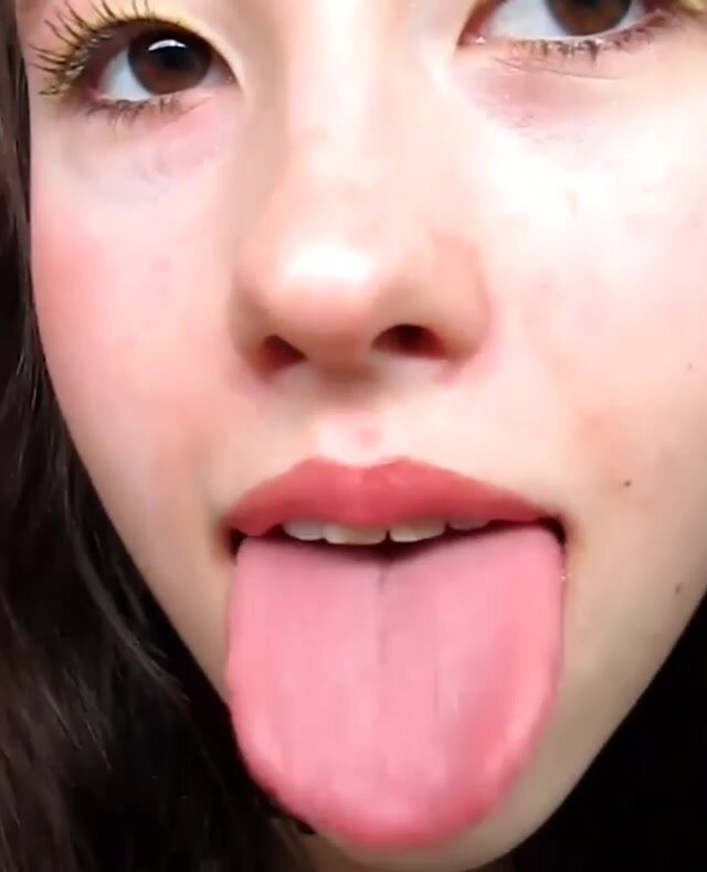 Tongue close up