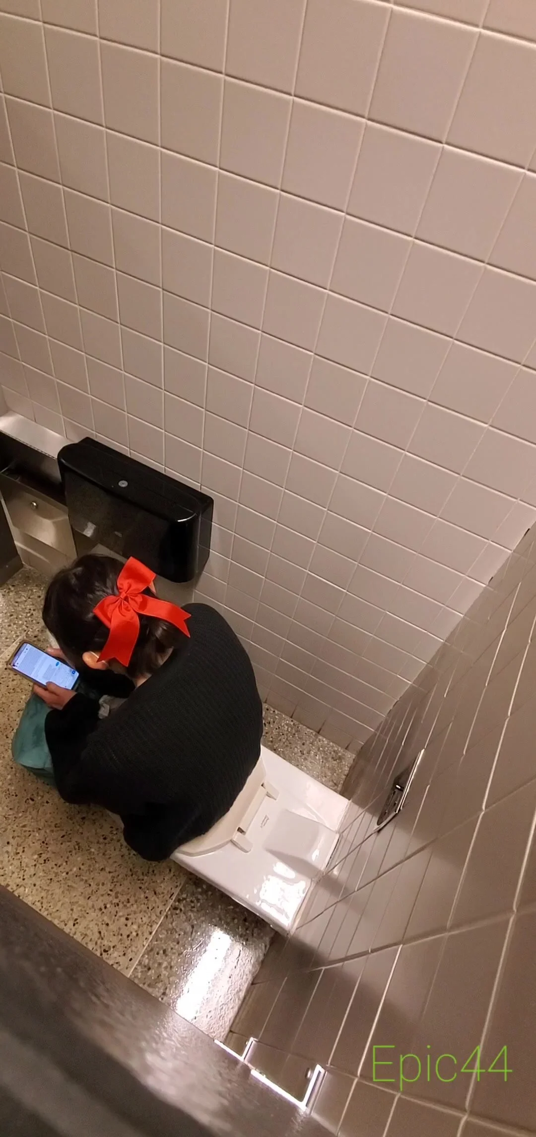 public bathroom voyeurism women shitting