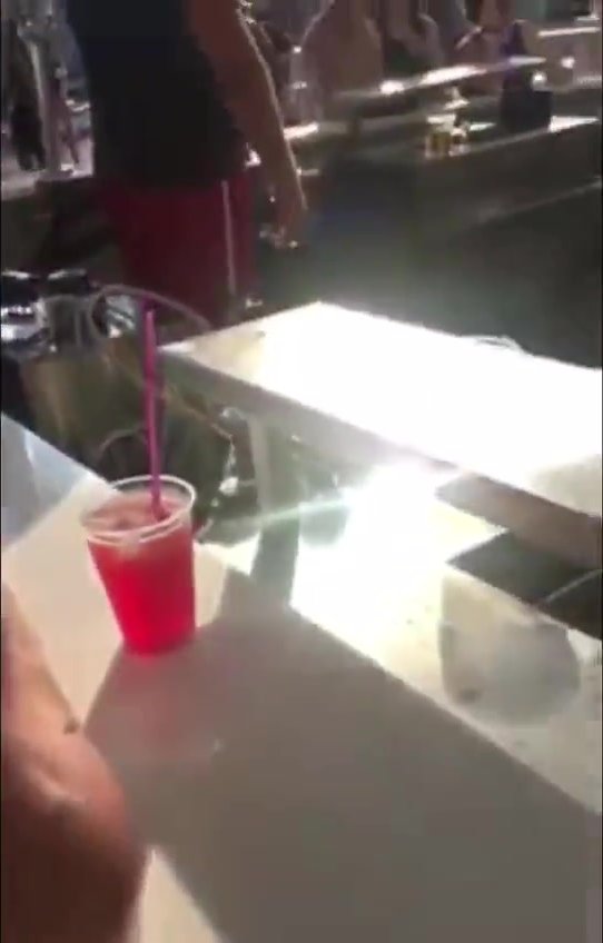 Drunk Lad Pees While Ordering Another Drink
