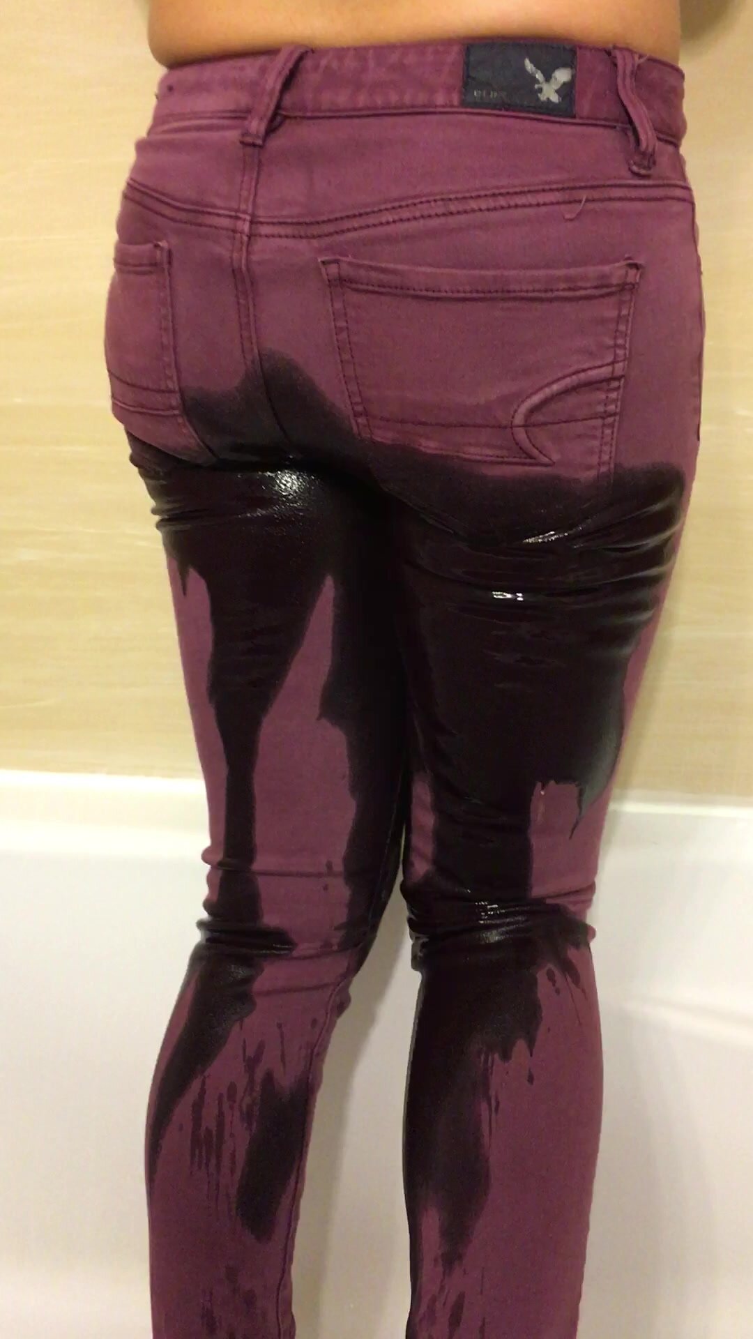 soaked my purple jeans