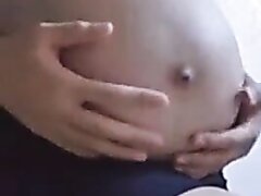 huge pregnant asian