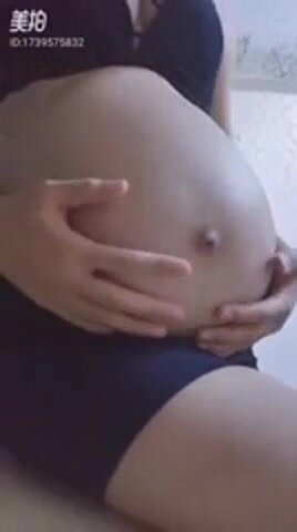 huge pregnant asian